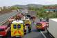 110424-Hromadná nehoda čtyř osobních a jednoho nákladního vozidla na plzeňské dálnici D5 u Berouna ve směru do Prahy