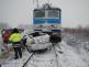 2 Dopravní nehoda OA a vlak, Radouňka - 15. 3. 2016 (2)