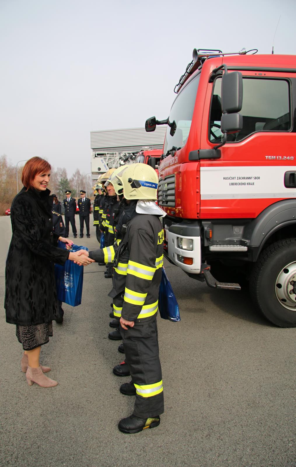 Poděkování hasičům v České Lípě