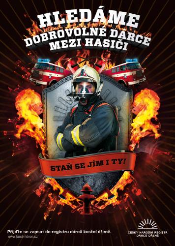 Oficiální plakát kampaně pro hasiče