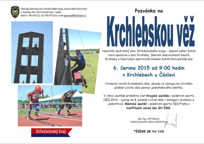 Plakát - Krchlebská věž 2015