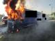 Požár kamionu Teplice (1)