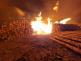 007-Požár hromady uskladněného dřeva v bývalém areálu Poldi Kladno