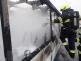 005-Požár vraku autobusu na dálnici D5 u Loděnice na Berounsku