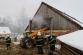 Požár stodoly, Nadějkov - 14. 1. 2017 (1)