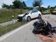Dopravní nehoda OA a motorky, Sudoměřice u Tábora - 23. 7. 2017 (1)