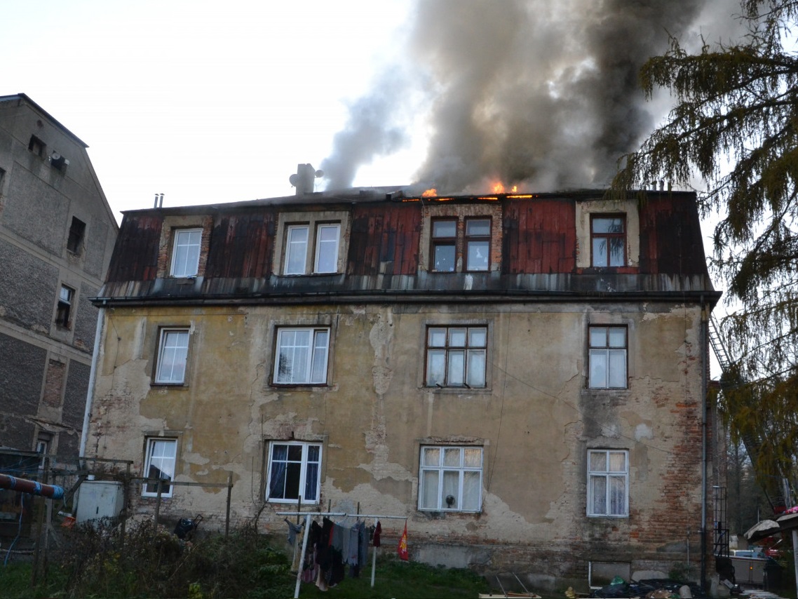 Požár půdy - Liberec 16.11.2020
