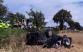 069-Osobní vozidlo převrácené do pole po střetu s traktorem u Kněžmostu na Mladoboleslavsku