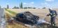 106-Požár osobního automobilu s pohonem na plyn u obce Žehuň na Kolínsku