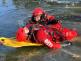 021-Výcvik mělnických hasičů na zamrzlém jezeře pískovny Baraba