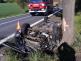 095-Havárie osobního automobilu na silnici č. 18 u Višňové na Příbramsku