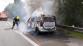 139-Požár vozidla na brněnské dálnici D1 na kilometru 54 nedaleko exitu Soutice