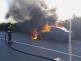 153-Požár osobního automobilu na silnici mezi Kolínem a Ovčáry