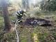 160-Požár od nedohašeného ohniště poblíž Pilské nádrže v CHKO Brdy