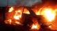 179-Požár osobního automobilu na polní cestě vedle železniční trati u Cerhenic na Kolínsku