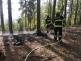 292-Likvidace požáru hrabanky po nedohašeném ohništi u Hluboše na Příbramsku