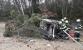 070224-Havárie osobního vozidla za 68. kilometrem brněnské dálnice D1 ve směru do Prahy poblíž Lokte na Vlašimsku