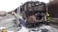 011-Požár vraku autobusu na dálnici D5 u Loděnice na Berounsku