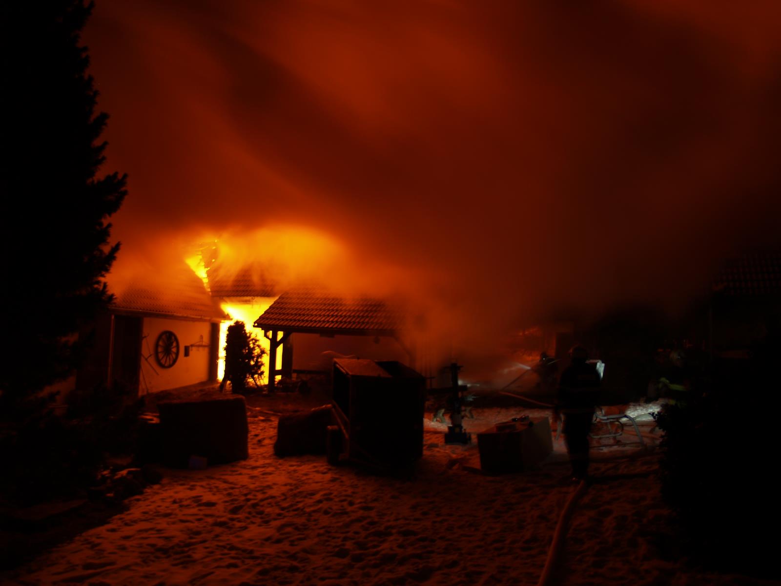 Požár v Lovětíně