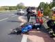 Dopravní nehoda motocyklu u Skršína (1)