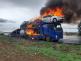 006-Požár soupravy s přepravovanými osobními vozidly