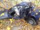 KHK_zničené auto po dopravní nehodě u Rybné nad Zdobnicí