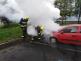 Požár osobního auta Teplice (2)