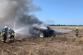 Hašení hořícího traktoru 2
