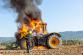 MSK_Požár traktoru na poli_hořící stroj