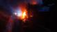 001-Požár soupravy s přepravovanými osobními vozidly na dálnici D1 u Ostředku