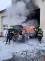 Požár nákladního auta Chomutov (2)