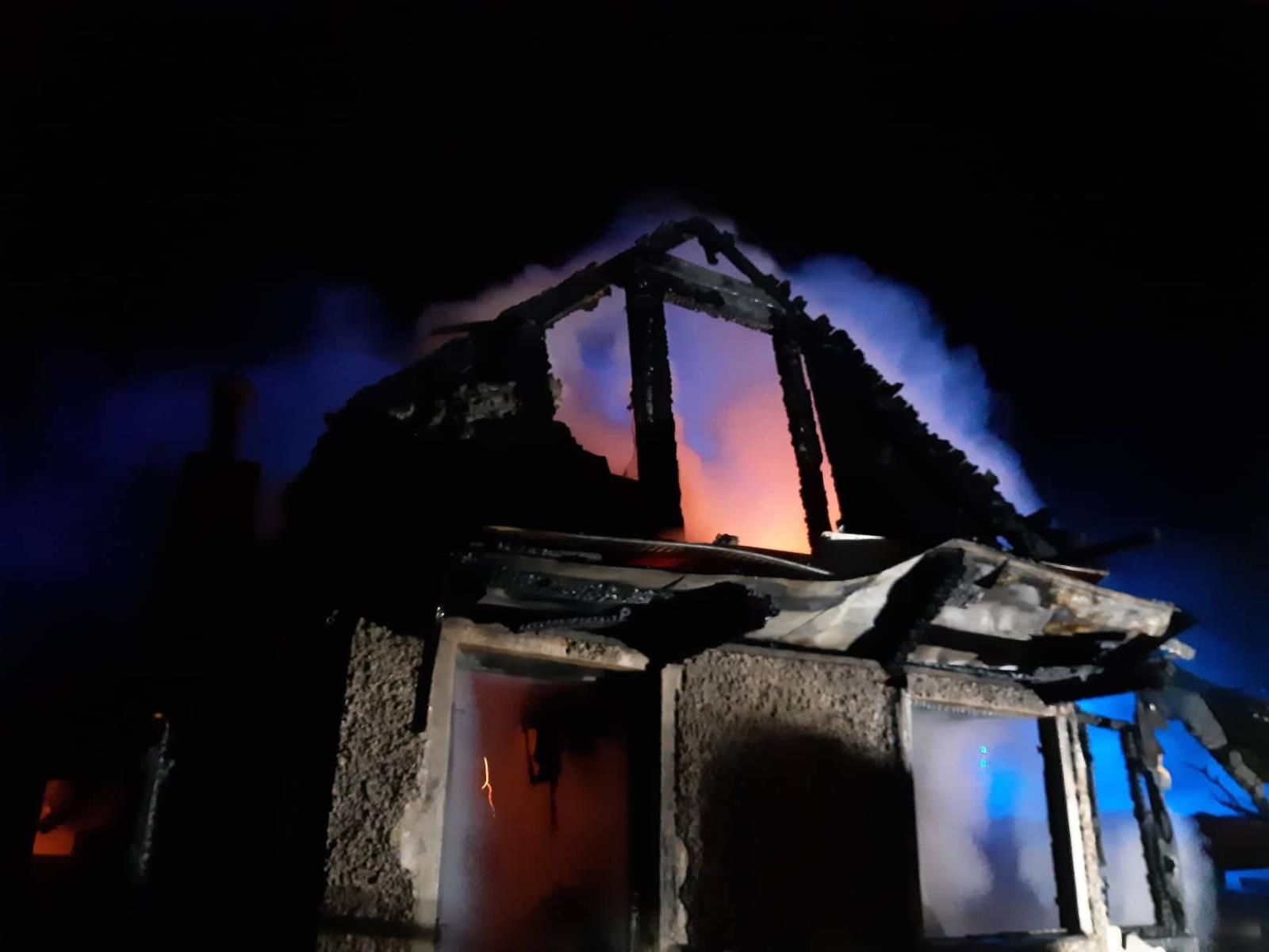 Požár chaty Liberec