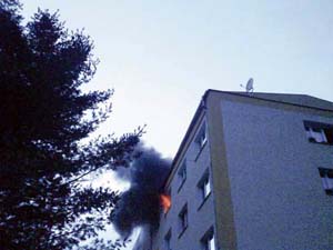 Požár bytu
