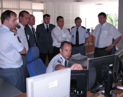 Zástupci HaZZ na Operačním středisku