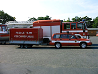 Velitelský automobil VEA-UL2 a požární přívěs PP-UL1 (USAR)