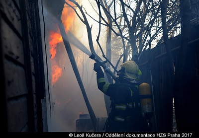 Ilustrační fotografie likvidace požáru 