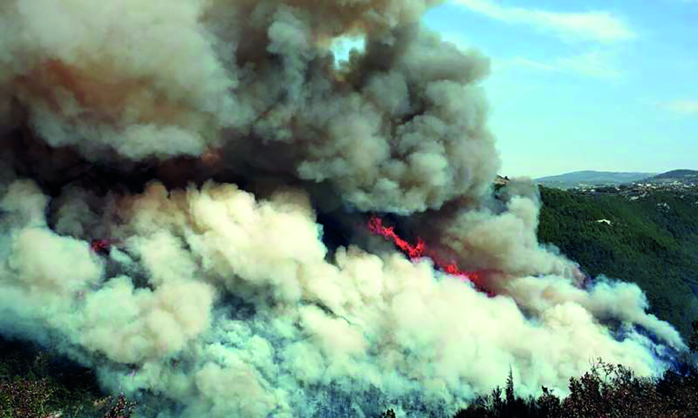 Libanon - požár (zdroj: Digital juranl)