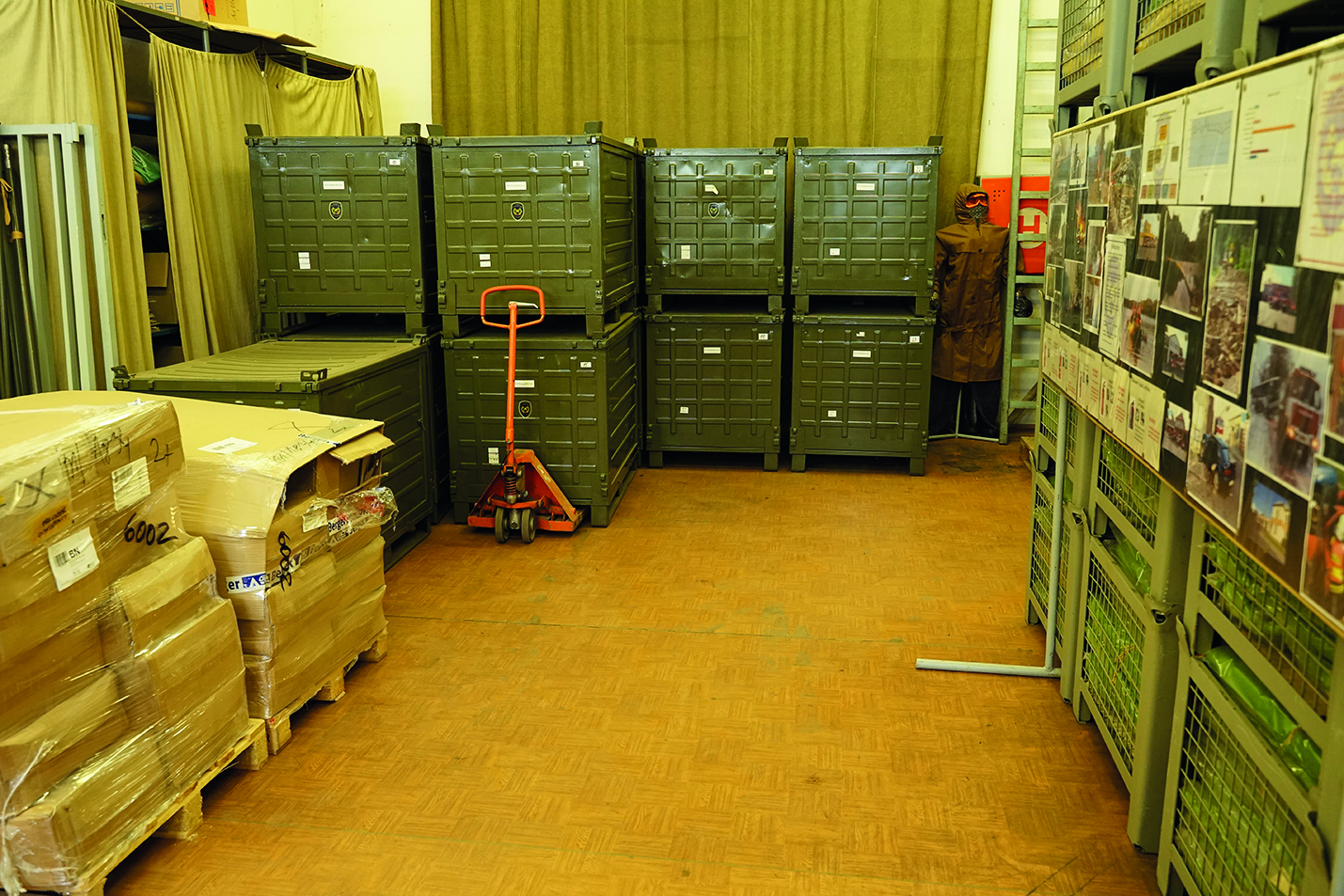 Skladové prostory s využitím kontejnerových palet