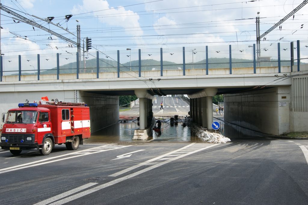 Ústí čerpání pod mostem E.B. 2