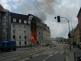 16_JMK_požár domu na ulici Tržní_hořící dům před příjezdem hasičů