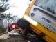 015 - dopravní nehoda vlaku a kamionu na Příbramsku únor