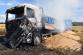 065 - požár nákladního automobilu s obilím Onomyšl srpen