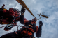 2021_Prosinec_KHK_Cvičení leteckých záchranářů - hasičů - na rozhledně v Libníkovicích