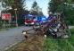 040-Náraz osobního automobilu do sloupu elektrického vedení na okraji obce Pátek v okrese Nymburk