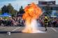 188-Ukázka reakce vody s hořícím olejem na akci Bezpečný den v Kralupech nad Vltavou